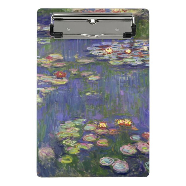 Mini Prancheta Obra-Prima de Monet Ninféias Pintura (Frente)