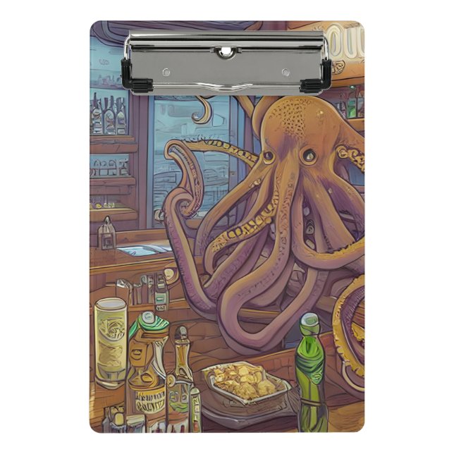 Mini Prancheta Octopus Bartender (Frente)