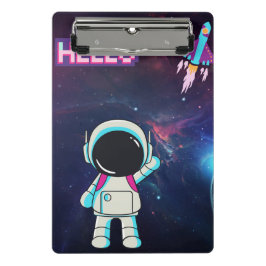 Mini Prancheta "Olá do Espaço"