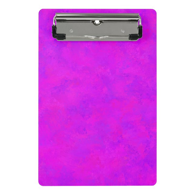 Mini Prancheta Padrão Abstrato Rosa Roxo (Frente)