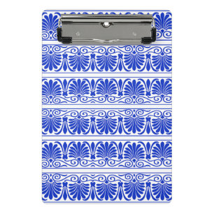 Mini Prancheta Padrão Árabe Mediterrâneo Grego Azul