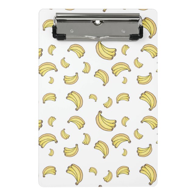 Mini Prancheta Padrão de Banana Fofa | Estética de Banana Desenha (Frente)