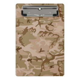 Mini Prancheta Padrão de Camuflagem do Deserto, Padrão Militar, E