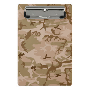 Mini Prancheta Padrão de Camuflagem do Deserto, Padrão Militar, E