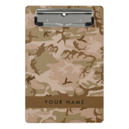 Mini Prancheta Padrão de Camuflagem no Deserto, Seu nome, Persona