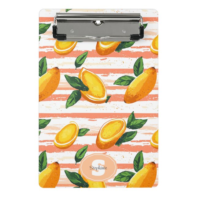 Mini Prancheta Padrão de Fruta de Mango com Folhas Verdes (Frente)
