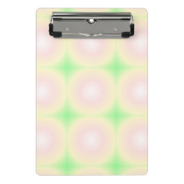 Mini Prancheta Padrão de Gradiente Óptico 3D Branco Rosa Verde Pá