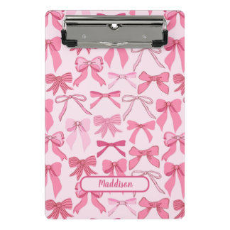 Mini Prancheta Padrão de laço rosa encantador