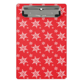 Mini Prancheta Padrão do Floco de Neve, Flocos de Neve Brancos, N