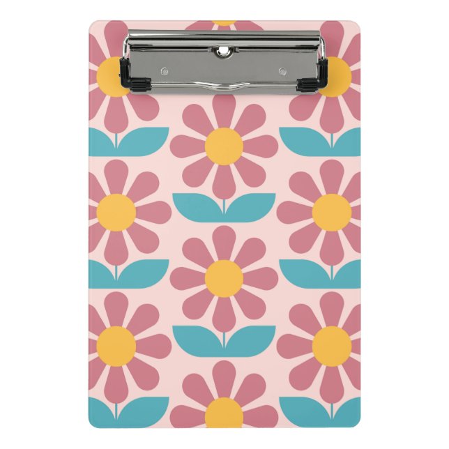 Mini Prancheta Padrão floral escente escandinavo,estilo retrô,cen (Frente)