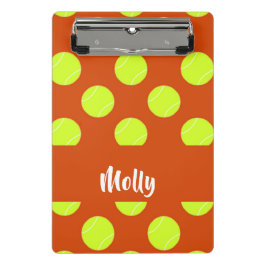 Mini Prancheta Padrão laranja de tênis verde