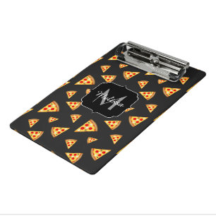 Mini Prancheta Padrão legal e divertido de fatias de pizza Monog