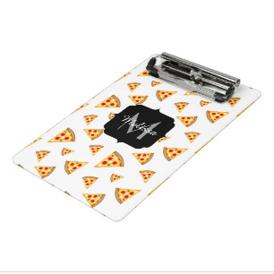 Mini Prancheta Padrão legal e divertido de fatias de pizza Monogr