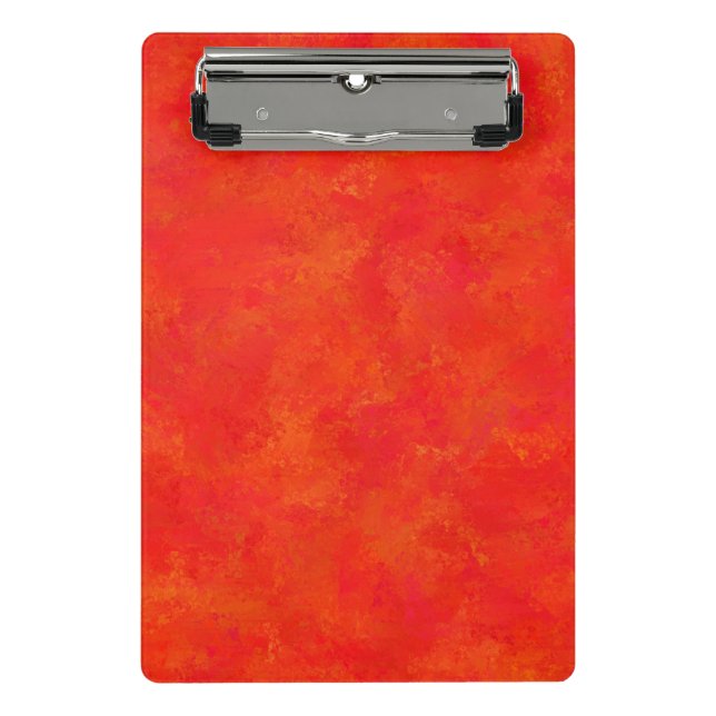 Mini Prancheta Padrão Red Orange Abstrato (Frente)