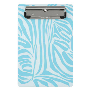 Mini Prancheta Padrão Zebra Azul