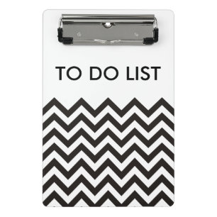 Mini Prancheta Padrão ZIGZAG - preto + seu histórico e suas ideia