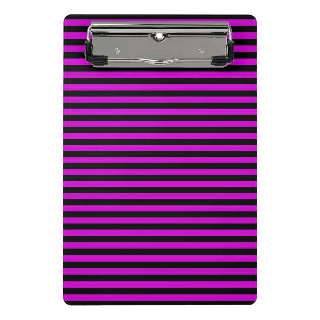Mini Prancheta Padrões Pretos Cor-de-Rosa Padrão Sem Costura (Frente)