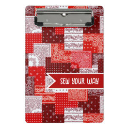 Mini Prancheta Pano de Quilting Personalizado com Remendo de Band