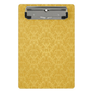 Mini Prancheta Papel de parede floral dourado luxuoso