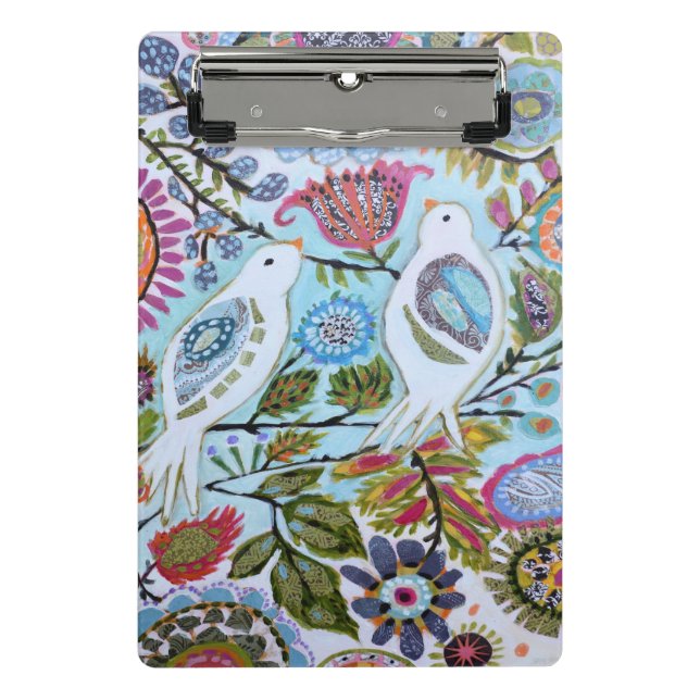 Mini Prancheta Pássaros de Papel I (Frente)