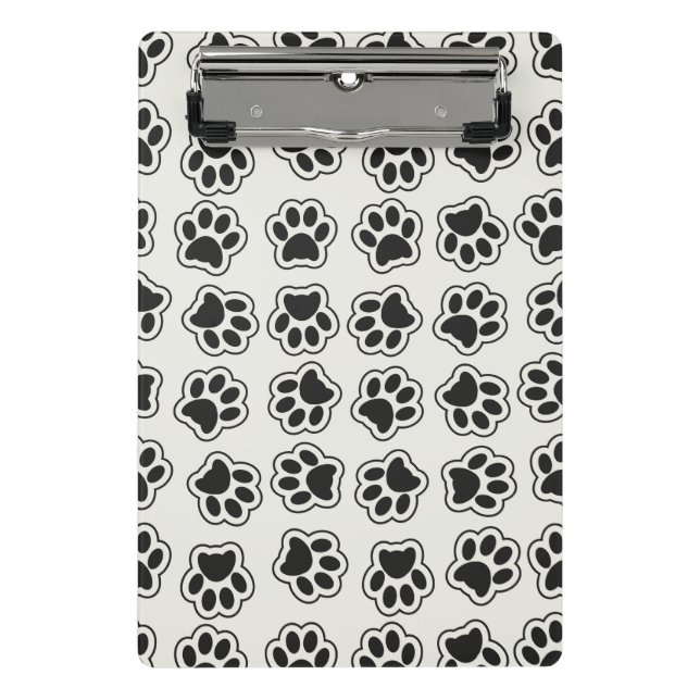 Mini Prancheta Patas Negras, Patas-Cachorros, Patas-Gatos, Contor (Frente)