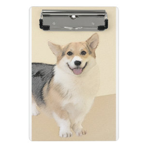Mini Prancheta Pembroke Welsh Corgi - Pintura Original para Cacho