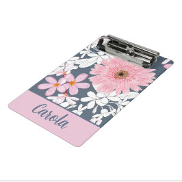 Mini Prancheta Personalized Blush Floral Planner