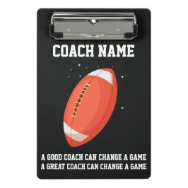 Mini Prancheta Personalized Custom Football Coach From The Team