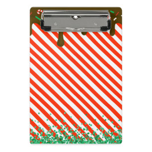Mini Prancheta Pimenta-de-Pimenta-de-Chocolate de Natal Diversão