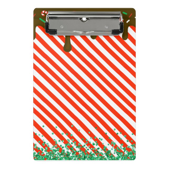 Mini Prancheta Pimenta-de-Pimenta-de-Chocolate de Natal Diversão  (Frente)