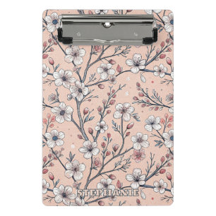 Mini Prancheta Pink Cherry Blossom Sakura Padrão a Rosa (1)