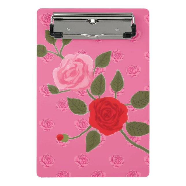 Mini Prancheta Pink roses (Frente)
