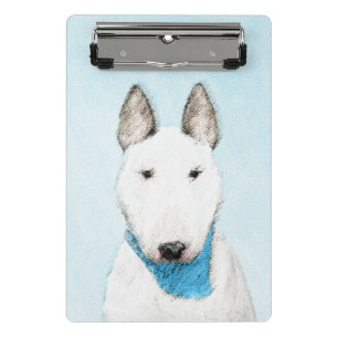 Mini Prancheta Pintura Bull Terrier - Arte Cachorro Original Boni