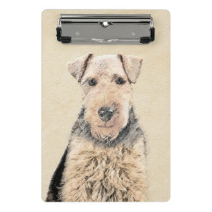Mini Prancheta Pintura de Welsh Terrier - Arte de Cachorro Origin