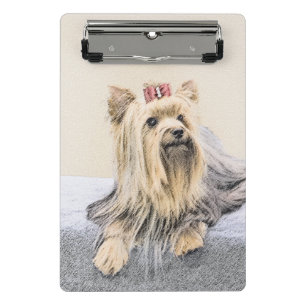 Mini Prancheta Pintura de Yorkshire Terrier - Arte de Cachorro Or
