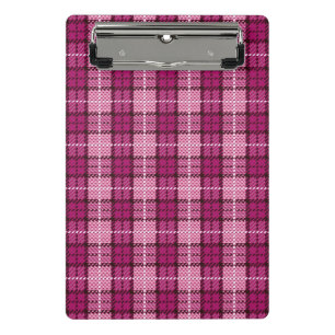 Mini Prancheta Pixel Plaid_Magenta-Black
