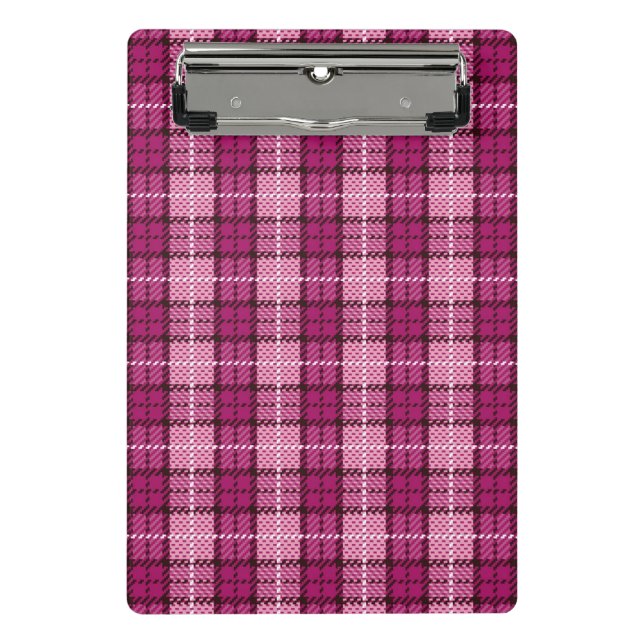 Mini Prancheta Pixel Plaid_Magenta-Black (Frente)
