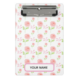 Mini Prancheta Planejador de padrão floral botânico aquarela