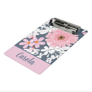 Mini Prancheta Planejador Floral Blush Personalizado
