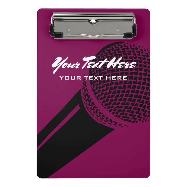Mini Prancheta Podcasting e vlogging personalizados (Frente)