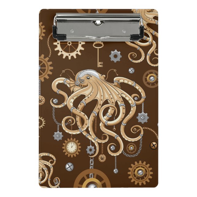 Mini Prancheta Polvo Steampunk Retro Fantasia Mecânica (Frente)