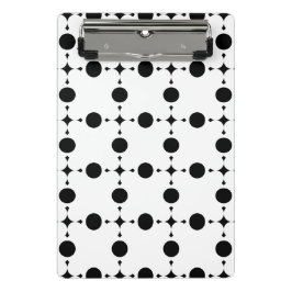 Mini Prancheta Pontos Polka Pretos, Padrão de Pontos Polka, Ponto