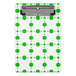 Mini Prancheta Pontos Verde Polca, Padrão de Pontos Polca, Pontos