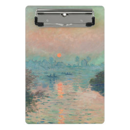 Mini Prancheta Pôr do sol de Monet no Impressionismo de Arte Fina