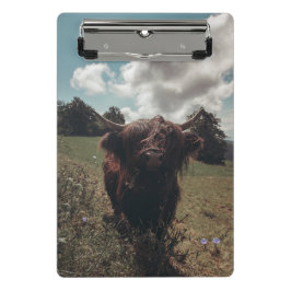 Mini Prancheta Prados negros e pastagens de vaca escocesa