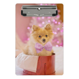 Mini Prancheta Presente de Natal Cachorro Filhote