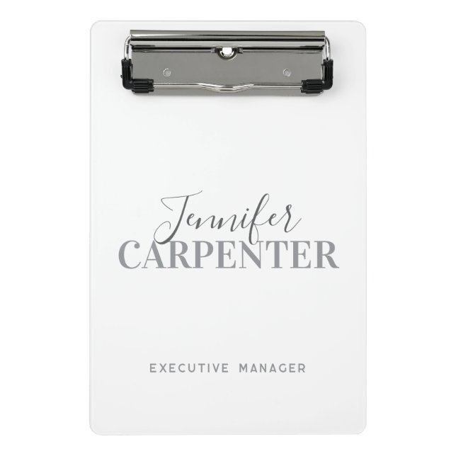 Mini Prancheta Profissional elegante moderno minimalista simples (Frente)