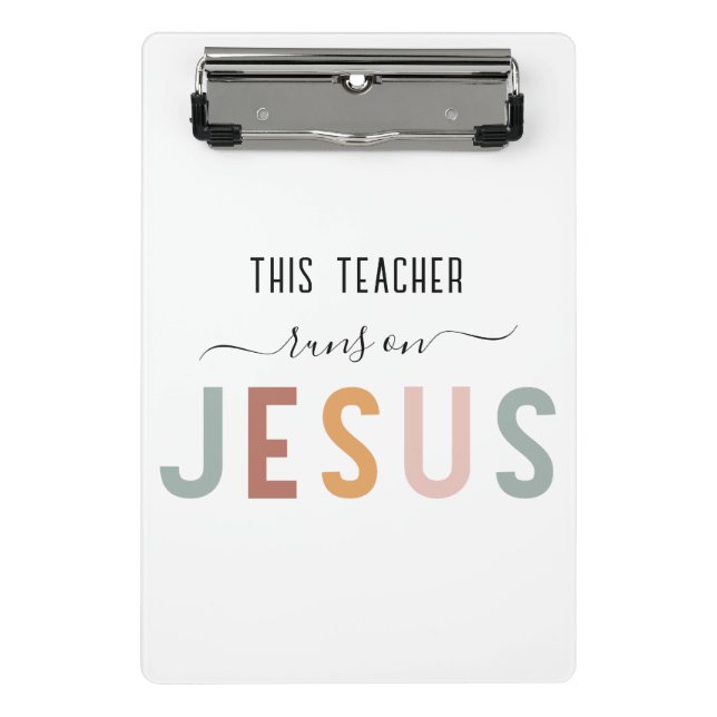 Mini Prancheta Profissões de fé Jesus personalizadas (Frente)