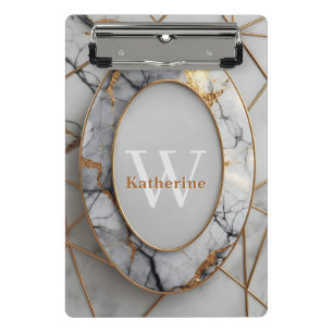 Mini Prancheta Quadro de Oval de Luxo Vertical com Nome Personali