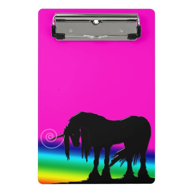 Mini Prancheta Rainbow Unicorn Party (Frente)